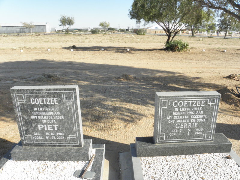 COETZEE Piet 1909-2002 &amp; Gerrie 1920-1989
