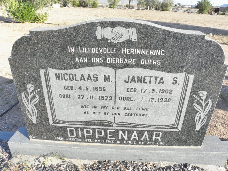 DIPPENAAR Nicolaas M. 1896-1979 &amp; Janetta S. 1902-1990