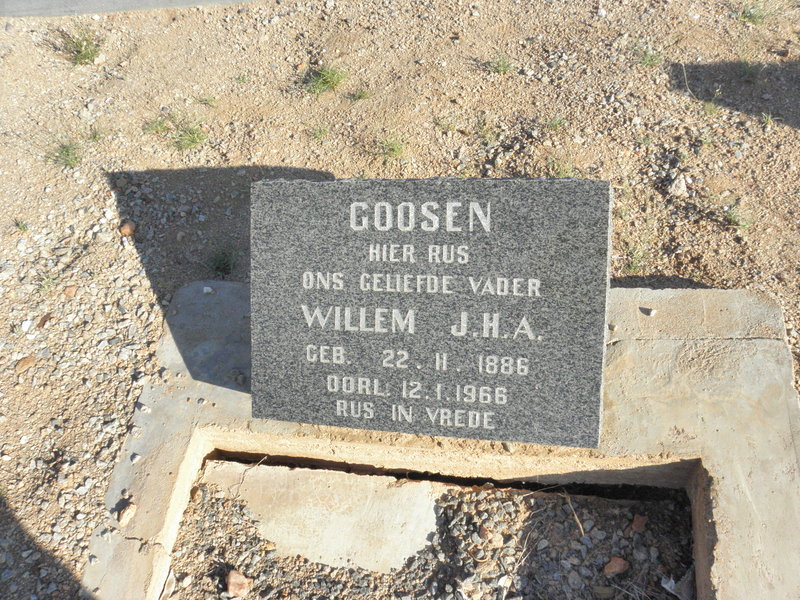 GOOSEN Willem J.H.A. 1886-1966