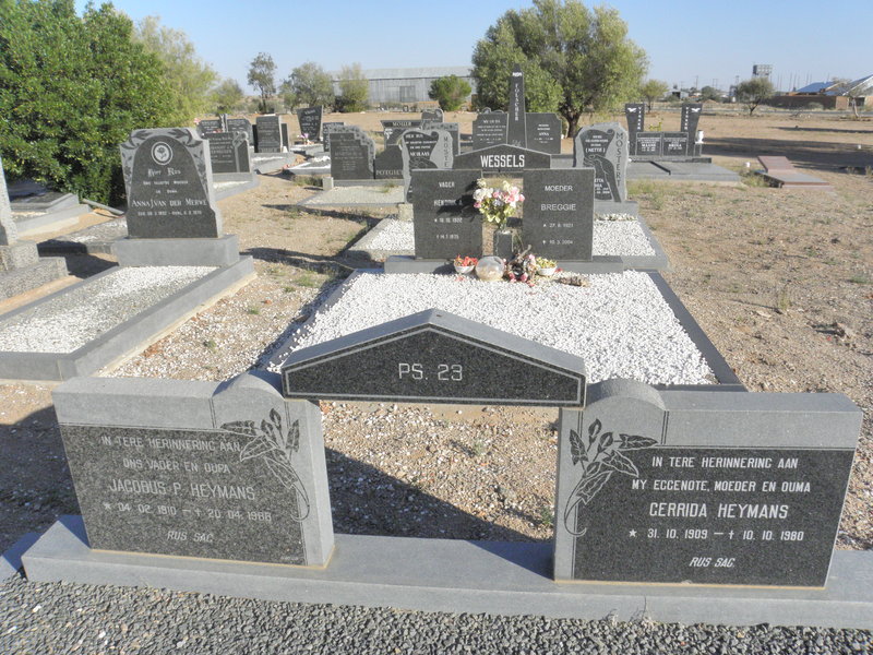 HEYMANS Jacobus P. 1910-1986 &amp; Gerrida 1909-1980