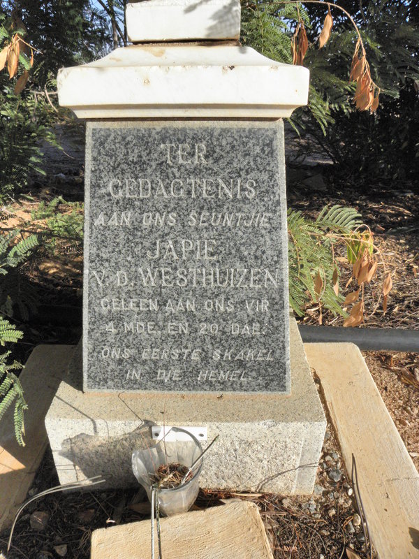 WESTHUIZEN Japie, v.d.