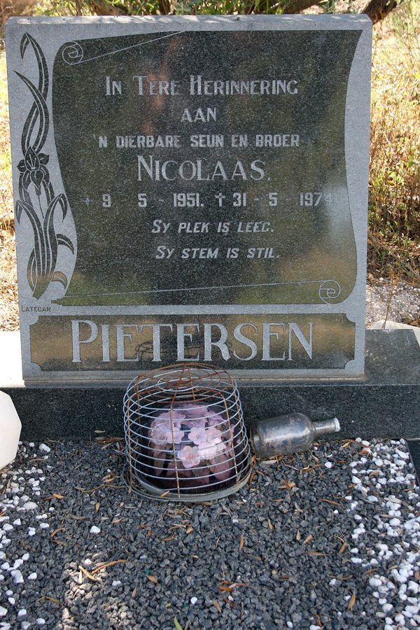 PIETERSEN Nicolaas 1951-1974