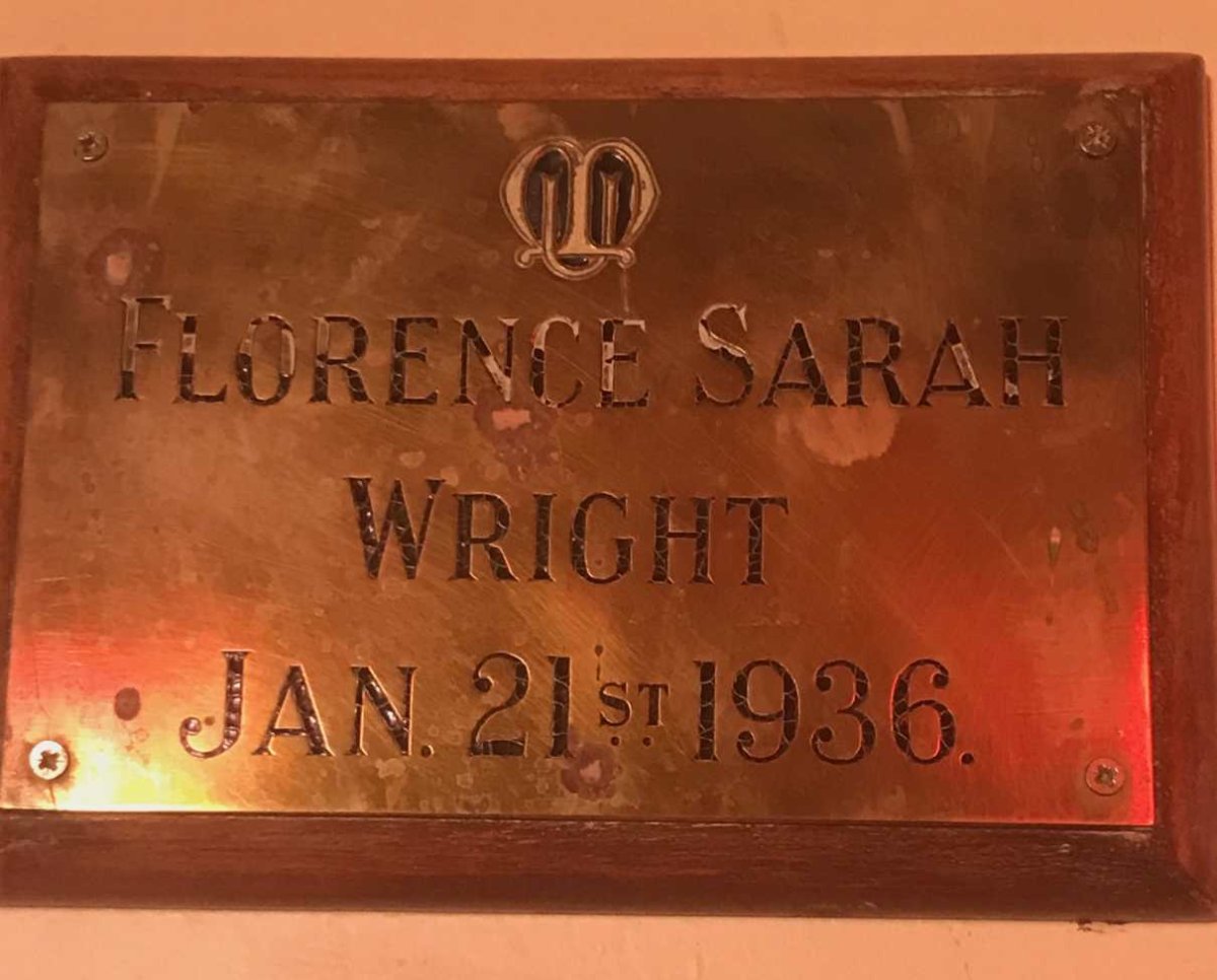 WRIGHT Florence Sarah -1936