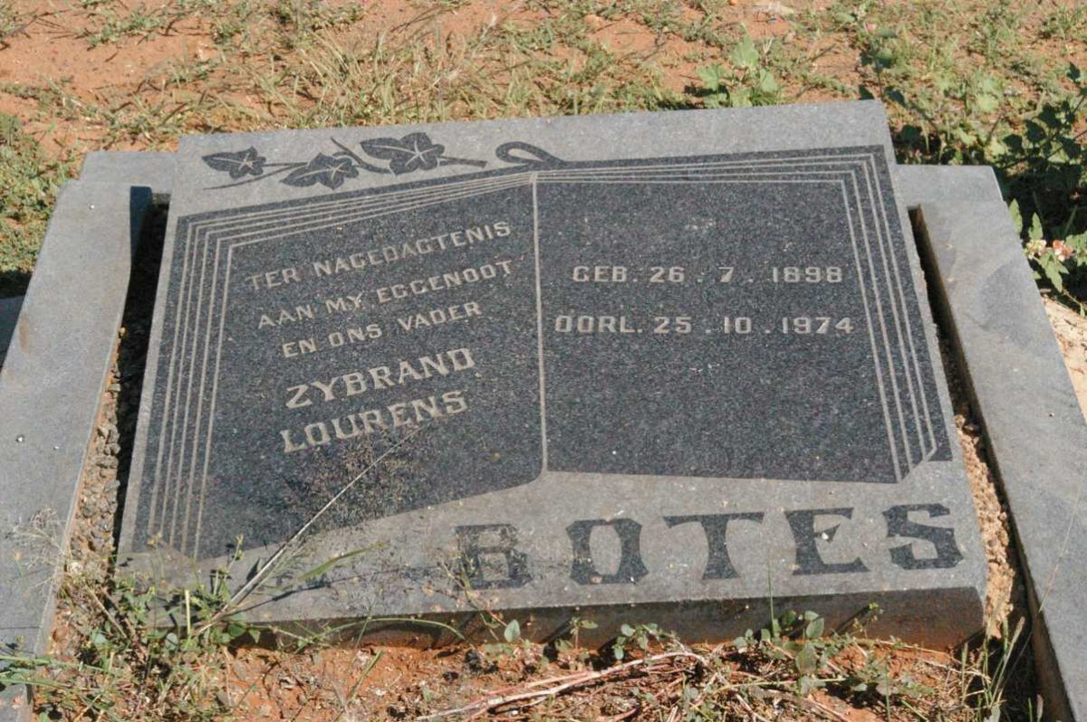 BOTES Zybrand Lourens 1898-1974