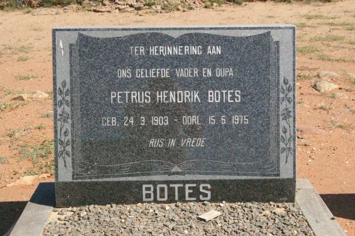 BOTES Petrus Hendrik 1903-1975