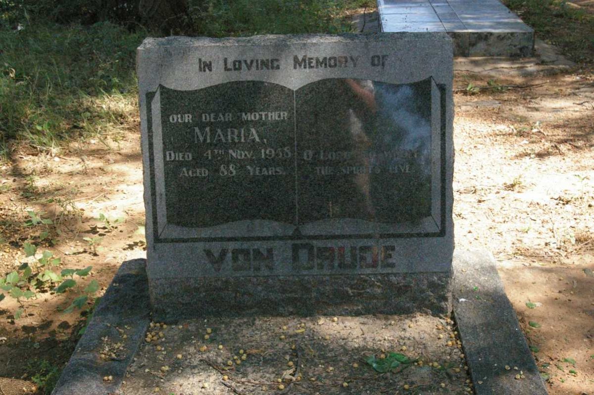 DRUDE Maria, von -1958