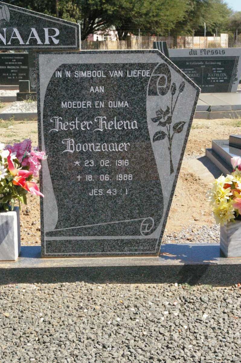 DIPPENAAR Barend Jacobus Frederick 1908-1989 &amp; Hester Helena BOONZAAIER 1916-1988