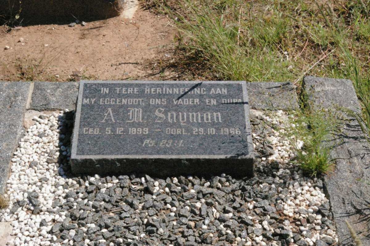 SNYMAN A.M. 1899-1966
