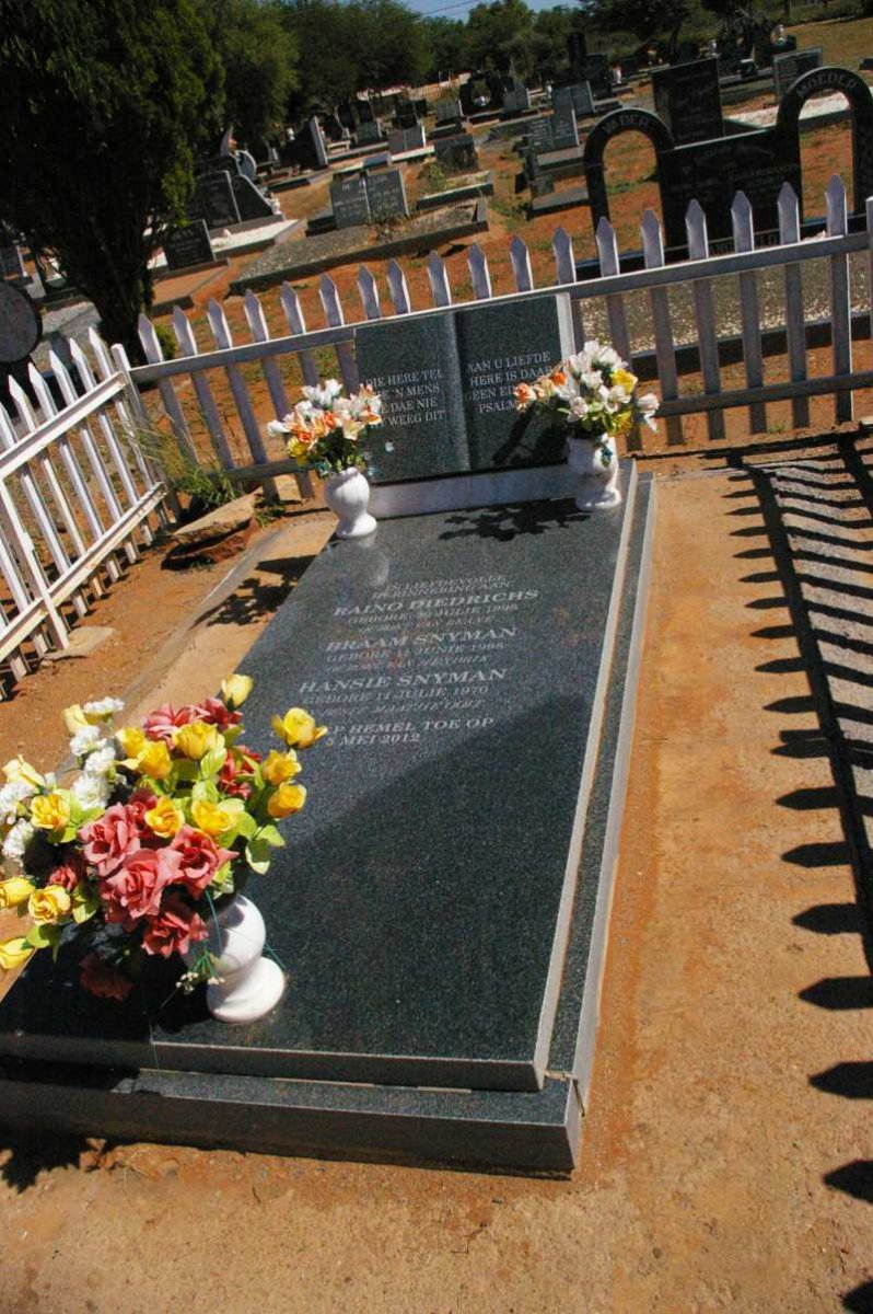 SNYMAN Hansie 1970-2012 :: SNYMAN Braam 1998-2012 :: DIEDRICHS Raino 1998-2012