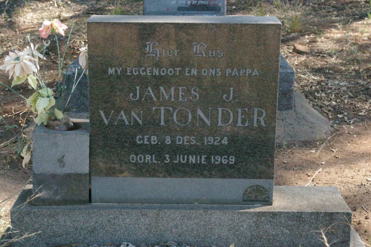 TONDER James J., van 1924-1969