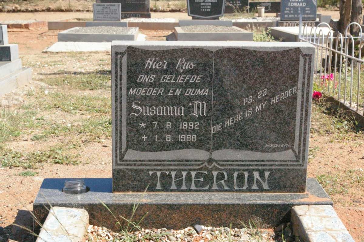 THERON Susanna M. 1892-1988