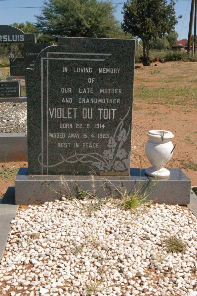 TOIT Violet, du 1914-1983