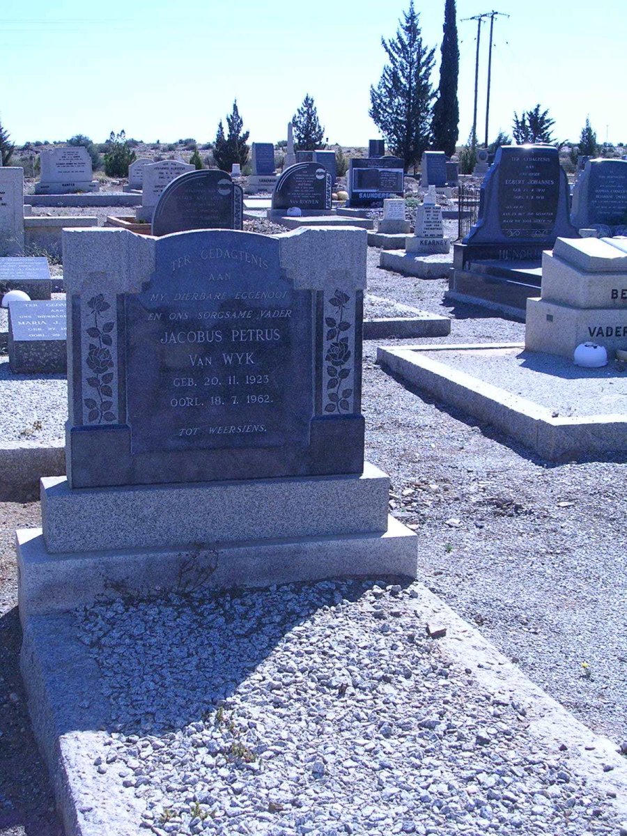 WYK Jacobus Petrus, van 1923-1962