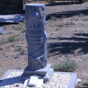 VISSER A.S.P. nee VAN DEN HEEVER 1889-1971