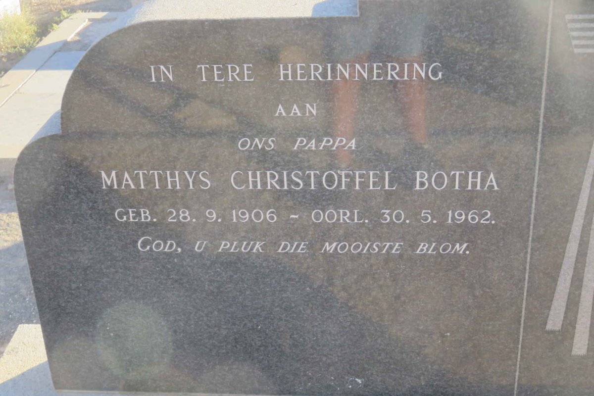 BOTHA Matthys Christoffel 1906-1962
