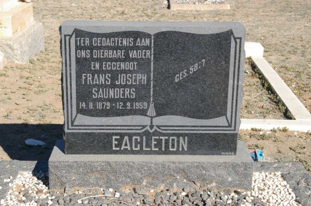 EAGLETON Frans Joseph Saunders 1879-1959