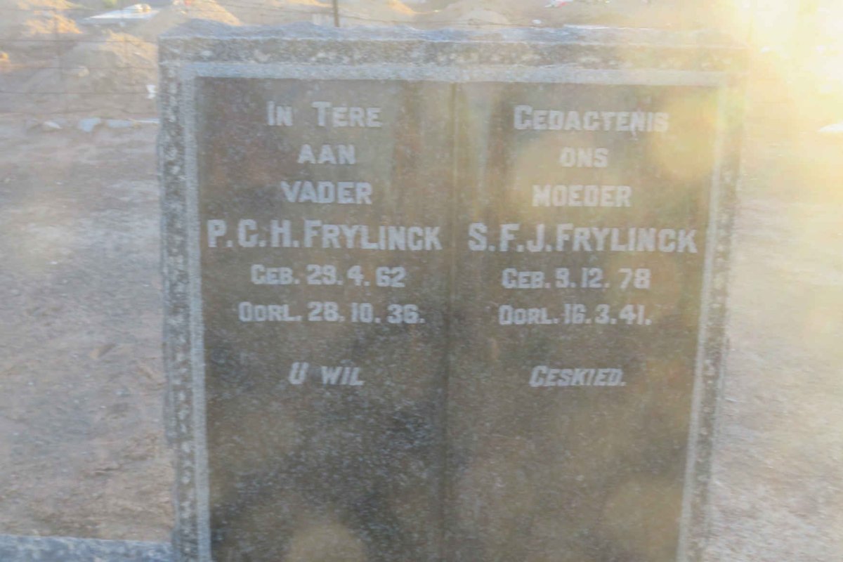FRYLINCK P.C.H. 1862-1936 &amp; S.F.J. 1878-1941
