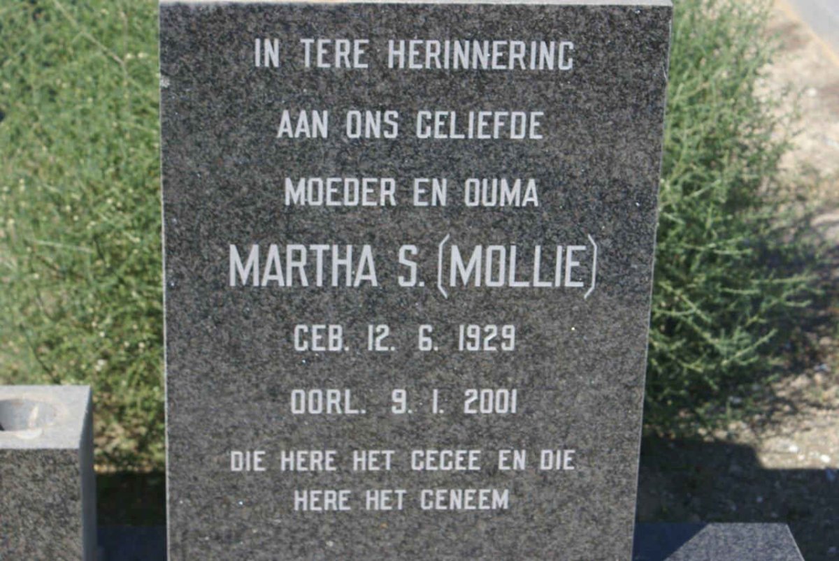 HUMAN Martha S. 1929-2001