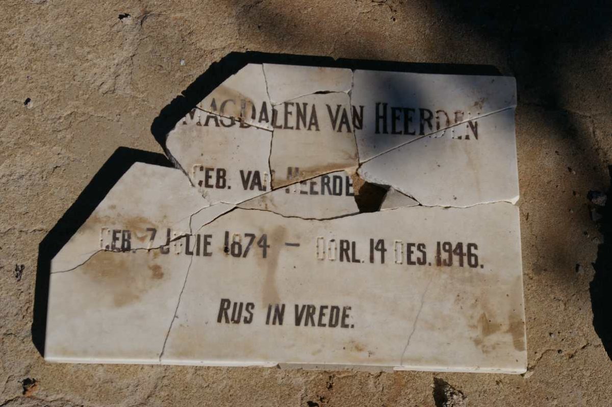 HEERDEN Magdalena, van nee VAN HEERDEN 1874-1946