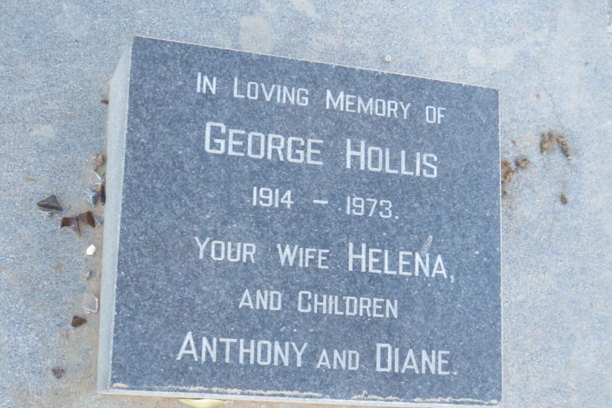 HOLLIS George 1914-1973 &amp; Helena Gertruida VAN DER MERWE 1927-2001