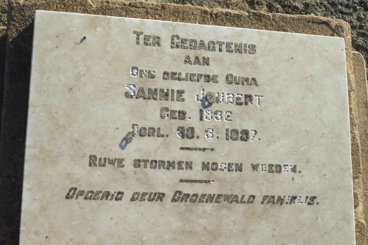 JOUBERT Sannie 1832-1897