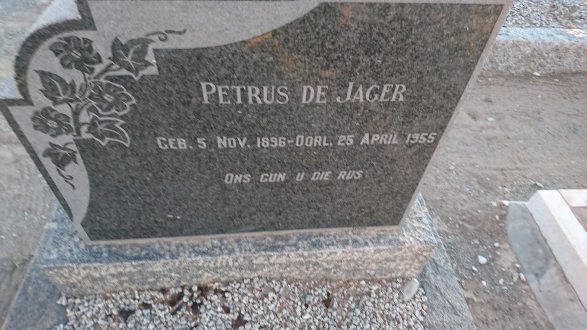 JAGER Petrus, de 1896-1955
