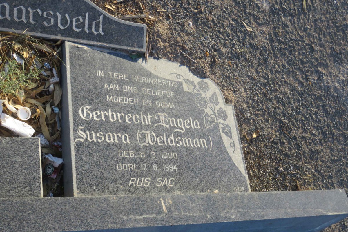 JAARSVELD Michiel Adriaan, van 1901-1989 &amp; Gerbrecht Engela Susara VELDSMAN 1908-1994