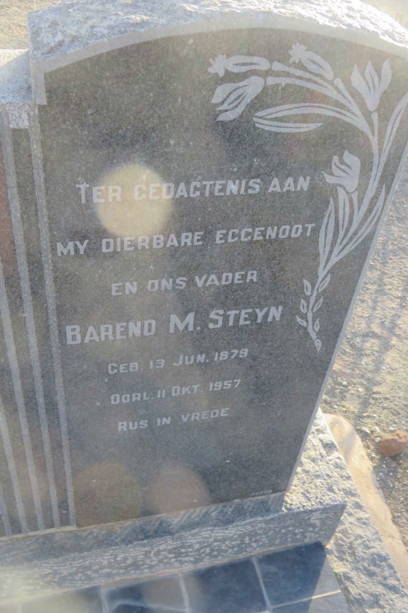 STEYN Barend M. 1879-1957