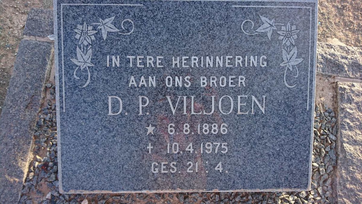 VILJOEN D.P. 1886-1975