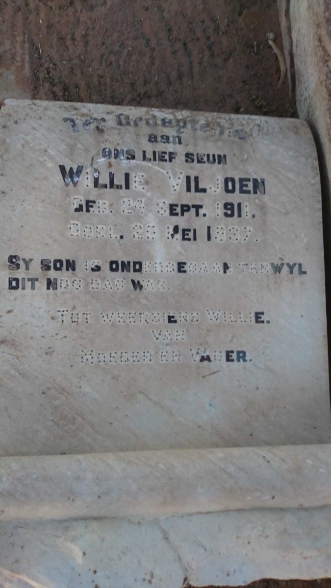 VILJOEN Willie 1911-1937