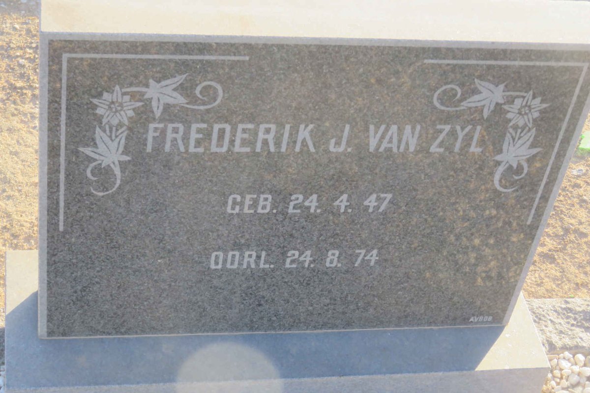 ZYL Frederik J., van 1947-1974