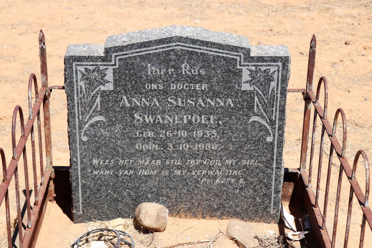SWANEPOEL Anna Susanna 1933-1956