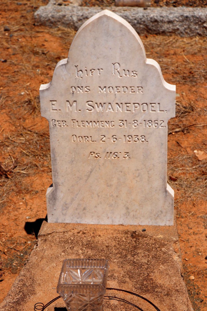 SWANEPOEL E.M. nee FLEMMENG 1862-1938