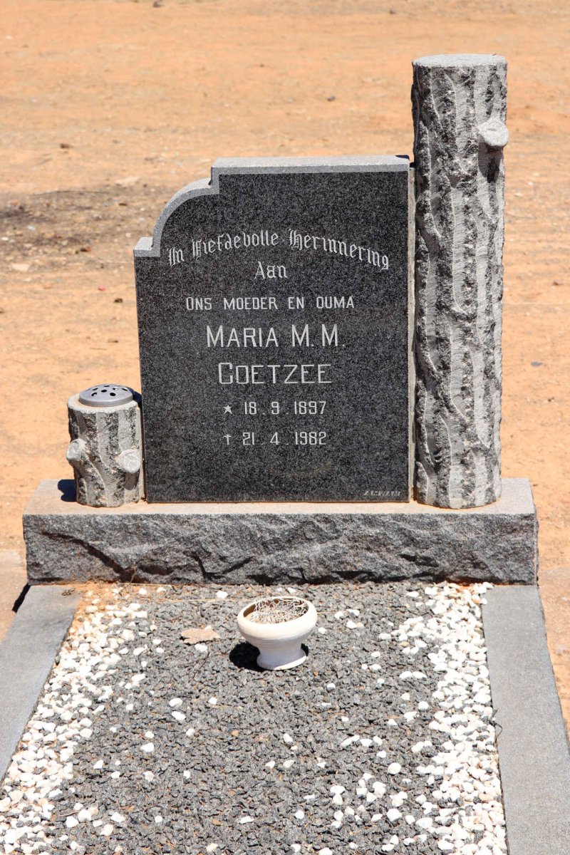 COETZEE Maria M.M. 1897-1982