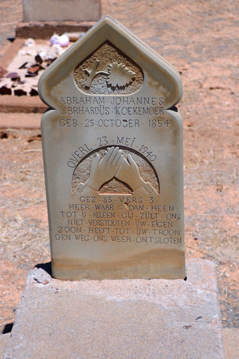 KOEKEMOER Abraham Johannes Gerhardus 1854-1940