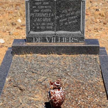 VILLIERS Petronella Zagaria, de 1940-1988