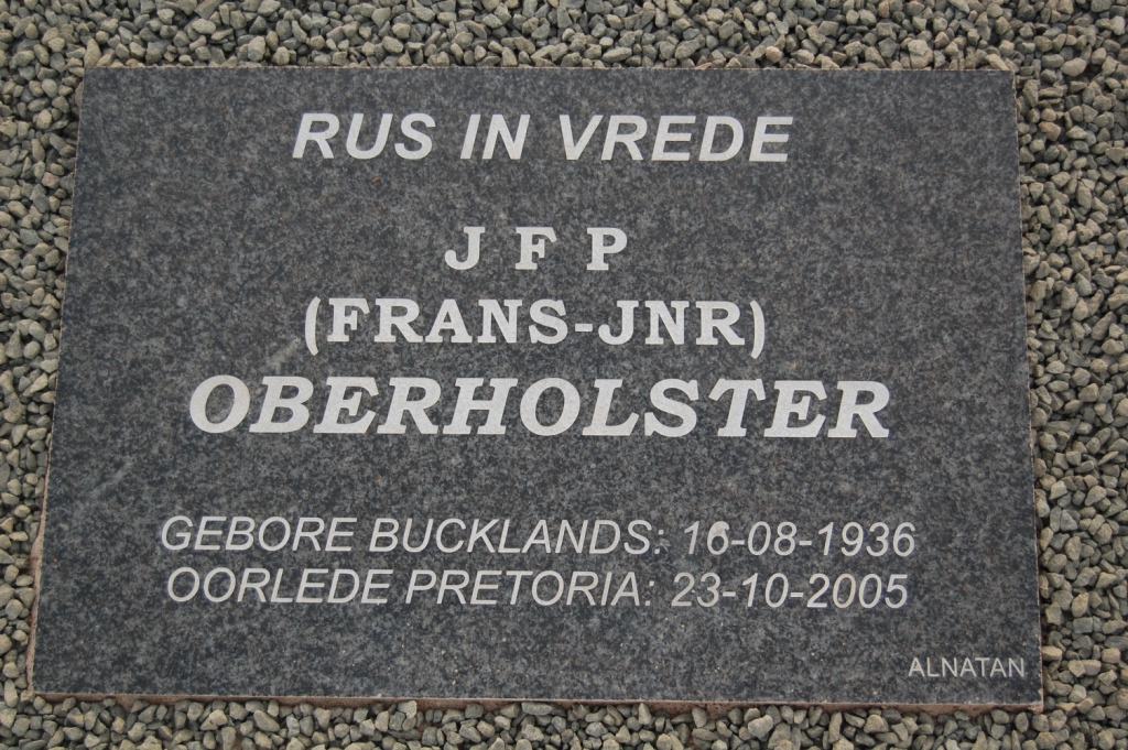 OBERHOLSTER J.F.P. 1936-2005