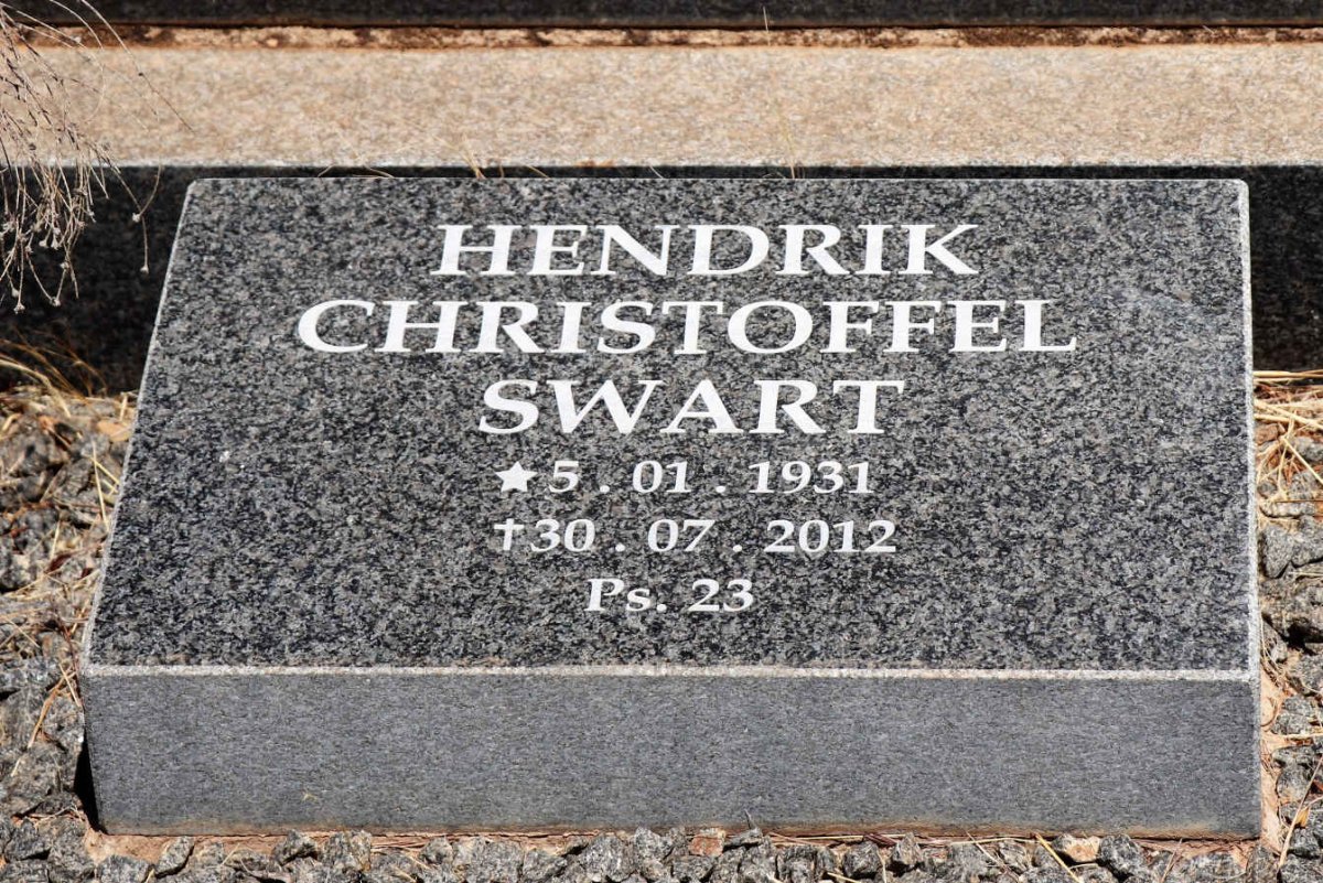 SWART Andries M. 1889-1966 &amp; A.S.M. PRETORIUS 1900-1980 :: SWART Hendrik Christoffel 1931-2012