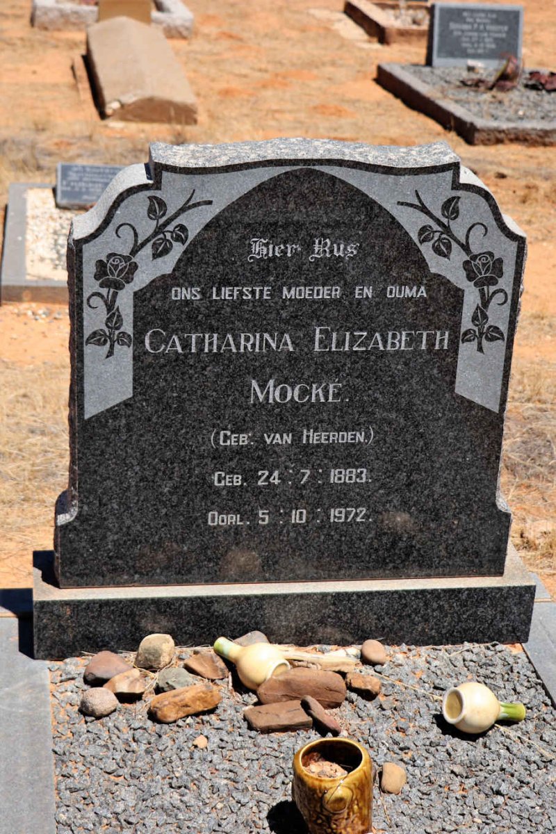 MOCKE Catharina Elizabeth nee VAN HEERDEN 1883-1972