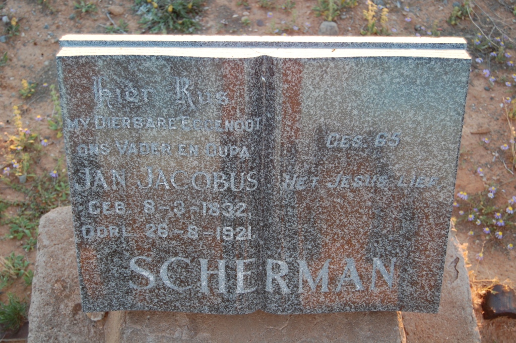 SCHERMAN Jan Jacobus 1832-1921