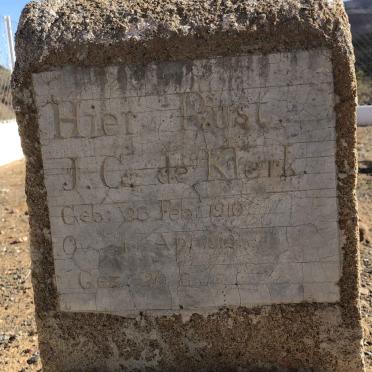 Northern Cape, CALVINIA district, Rietvlei 431, farm cemetery