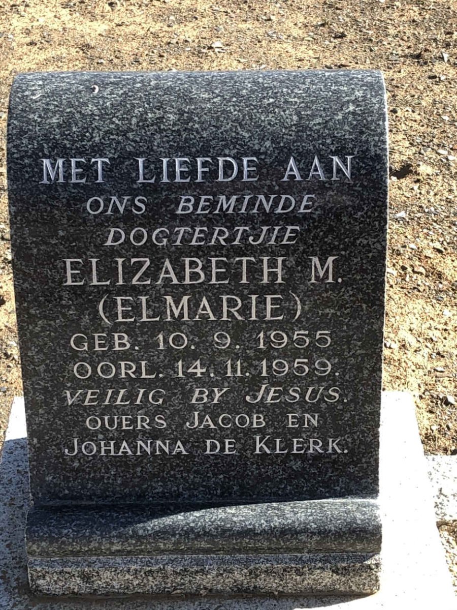 KLERK Elizabeth M., de 1955-1959