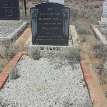 LANGE Hendrina Maria, de nee NEL 1915-1970