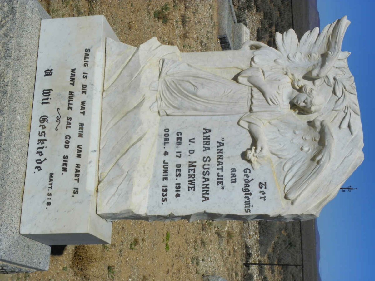 MERWE  Anna Susanna, v.d 1914-1935