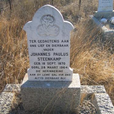 STEENKAMP Johannes Paulus 1870-1964