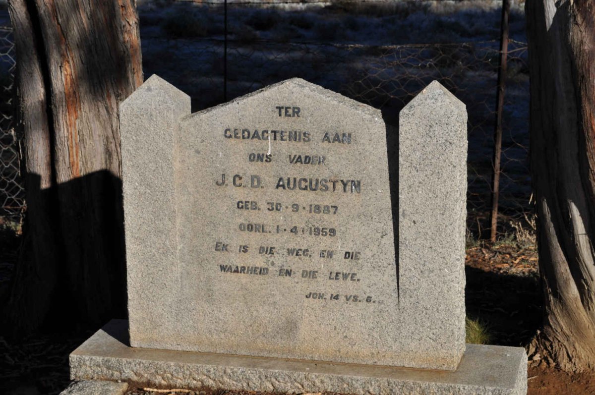 AUGUSTYN J.C.D. 1887-1959