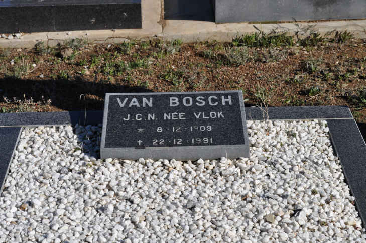 BOSCH J.C.N., van nee VLOK 1909-1991