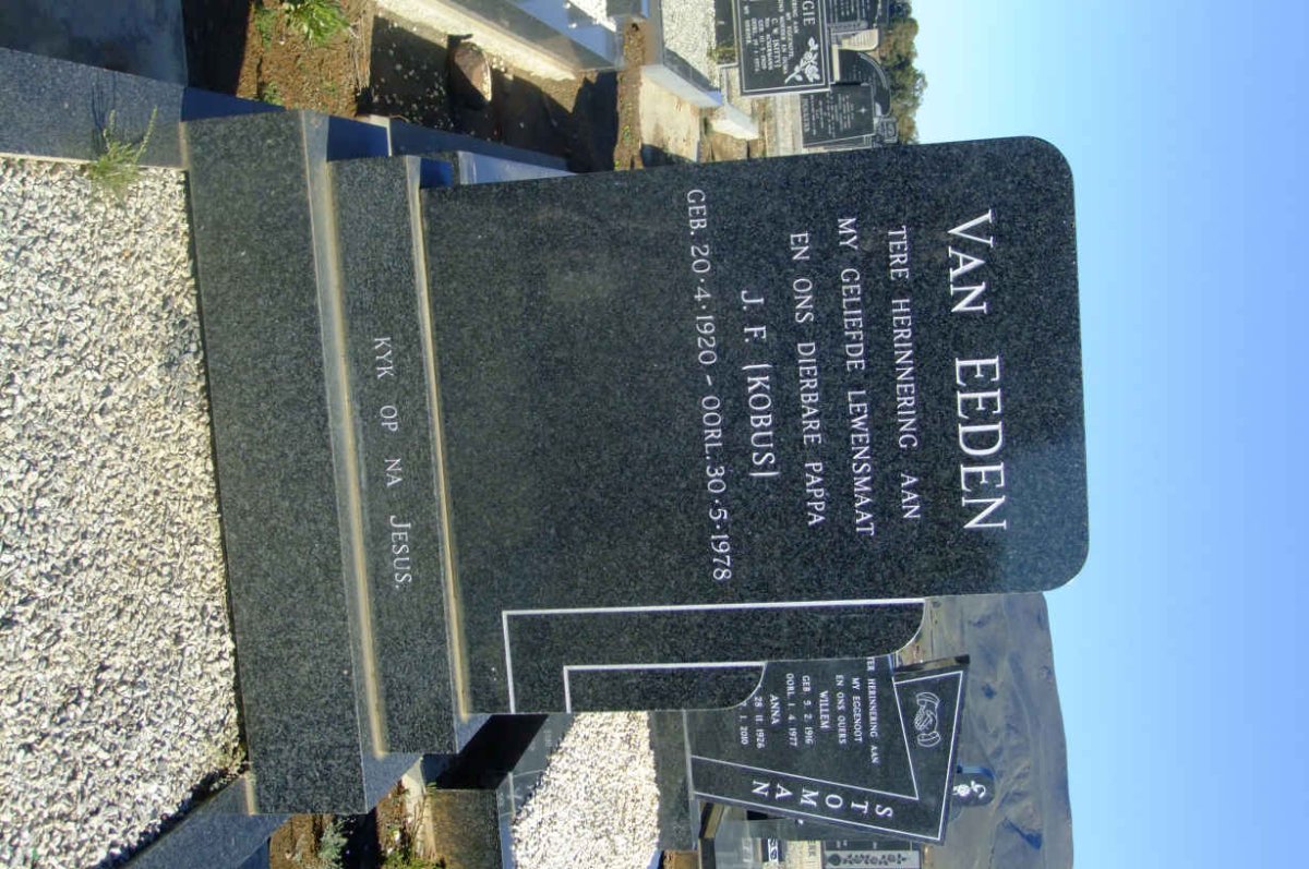 EEDEN J.F., van 1920-1978