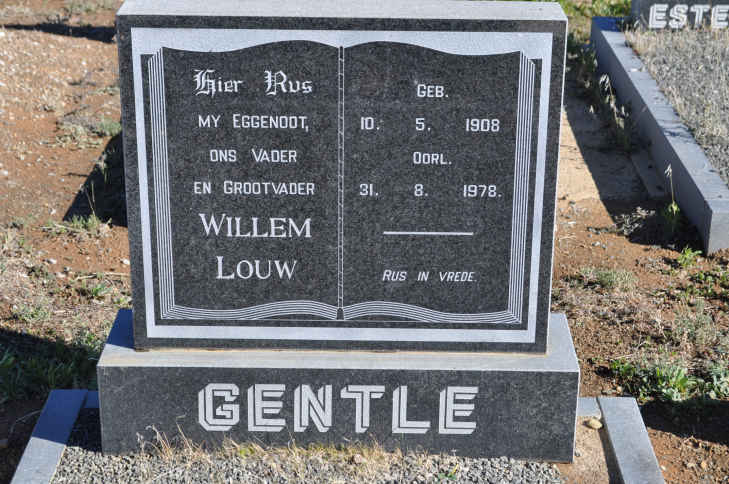 GENTLE Willem Louw 1908-1978