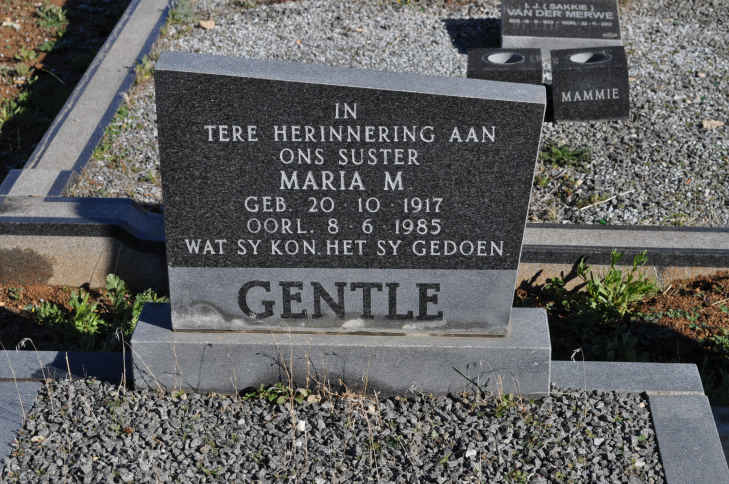GENTLE Maria M. 1917-1985